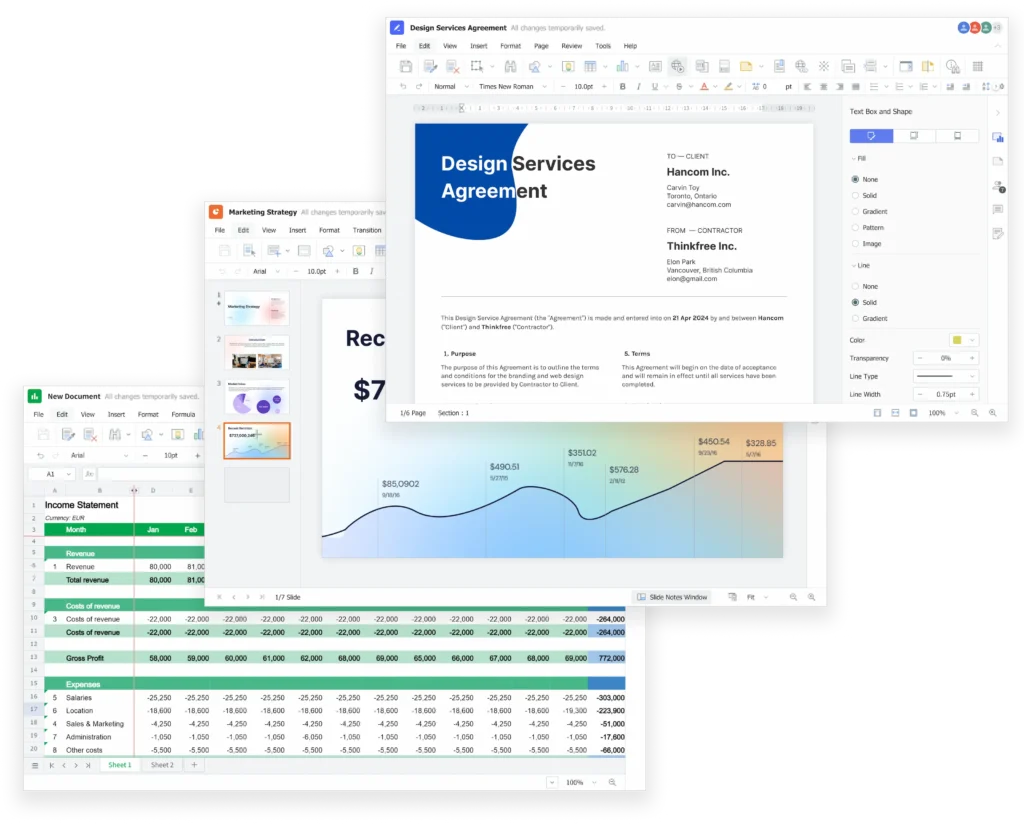 All in one Online Office word excel ppt