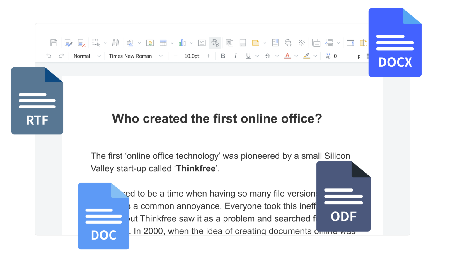 Online word processor thinkfree