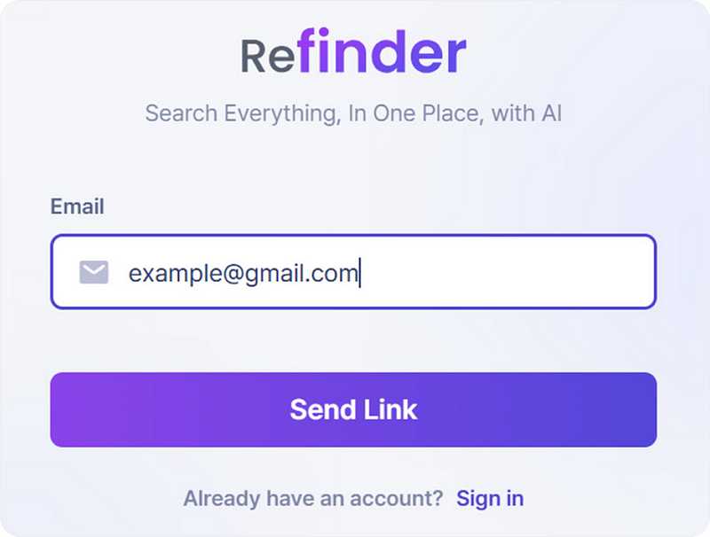 Refinder AI user guide