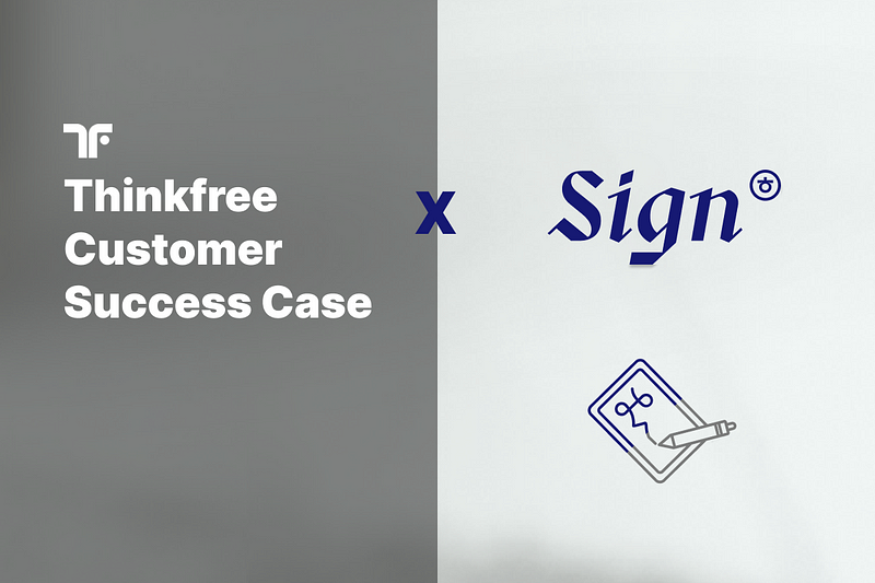 Thinkfree helps document editing scenario for e-sign