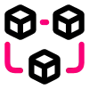 Symbol für Thinkfrees flexible, modulare Softwarearchitektur