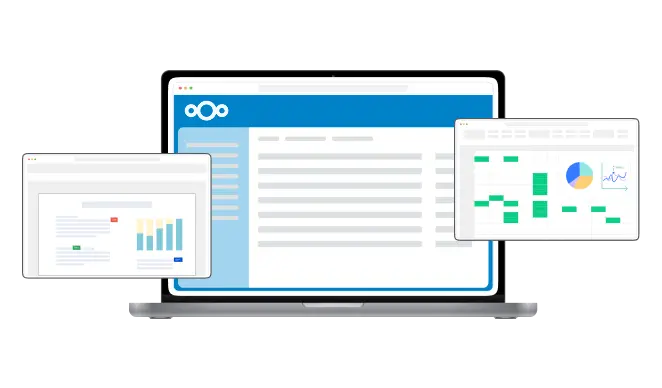 Editor de Thinkfree Office abierto en Nextcloud mostrando un documento de Word