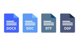 Apertura y conversión de documentos en formatos Word, OpenDocument, RTF y PDF