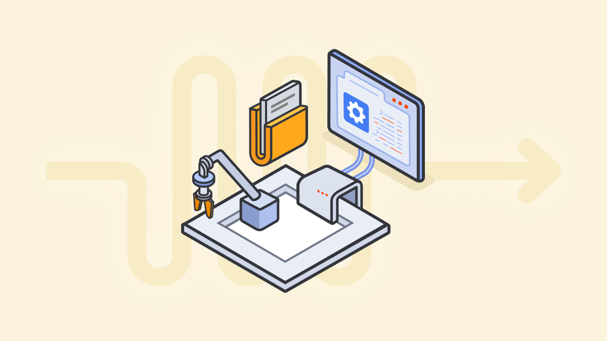 Illustration of a document automation SDK embedded into a vertical SaaS platform for document editing and workflow automation.