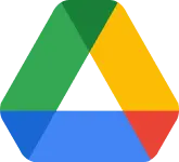 Logo Google Drive, intégration de stockage prise en charge par l'API hébergée