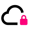 Thinkfreeの安全なエンタープライズ級ストレージを表すアイコン